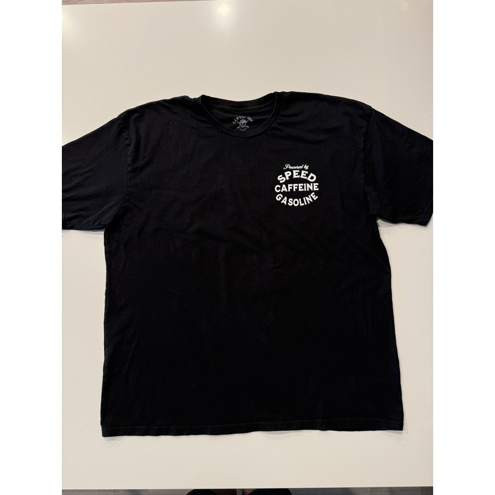 Cartel Ink Powered by Speed Caffeine Gasoline T-Shirt Men's Black 2XL Cotton